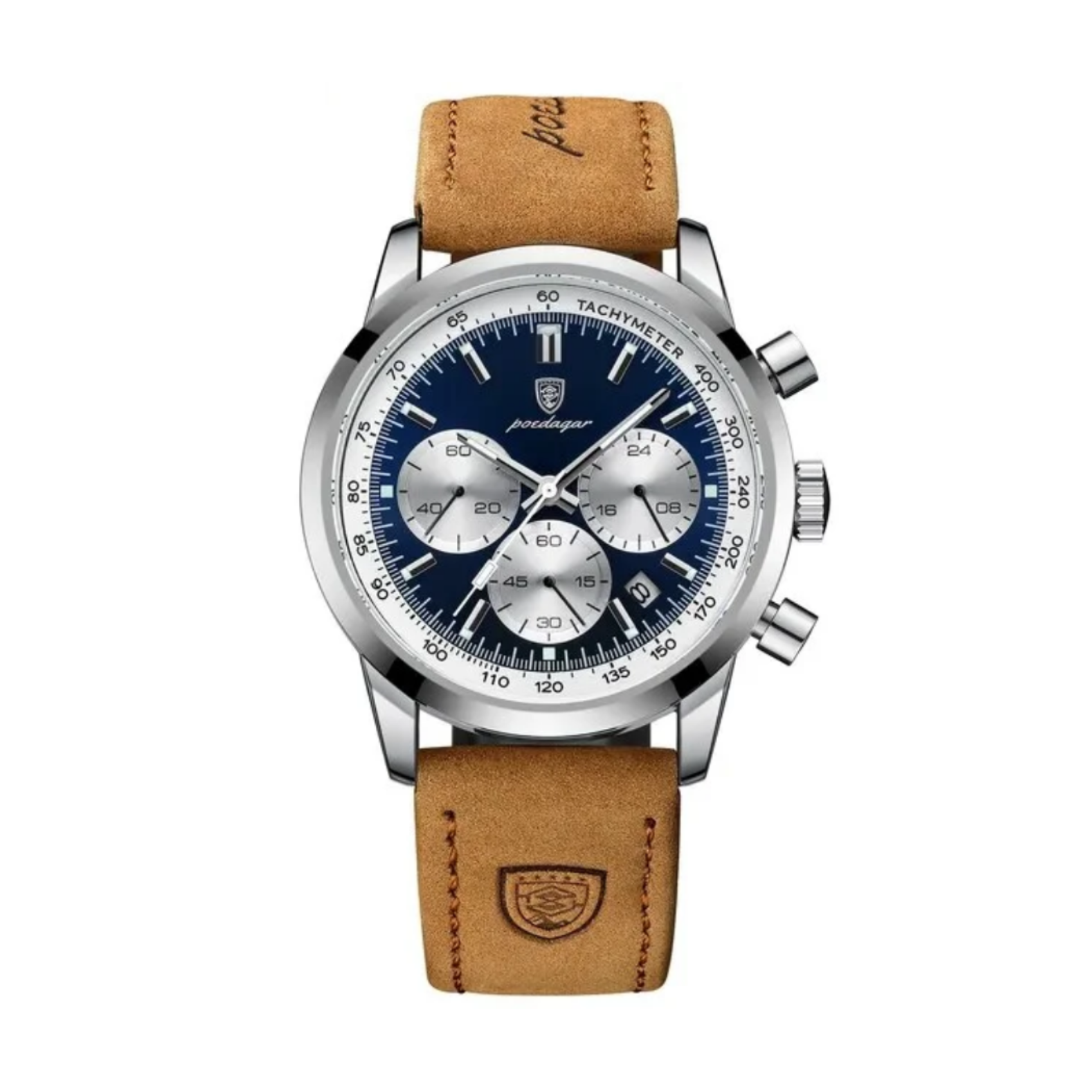 POEDAGAR LEATHER CHRONOGRAPH