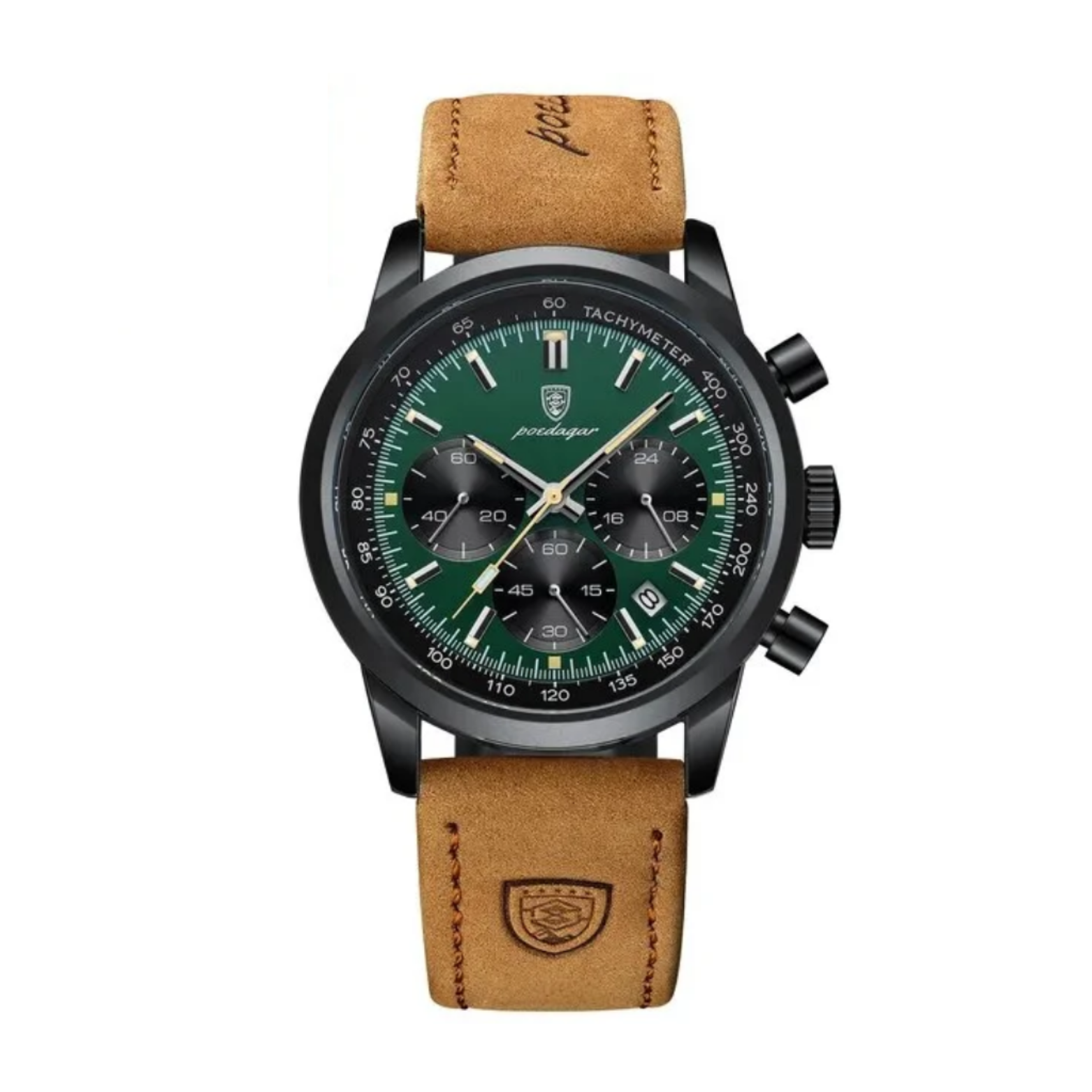 POEDAGAR LEATHER CHRONOGRAPH