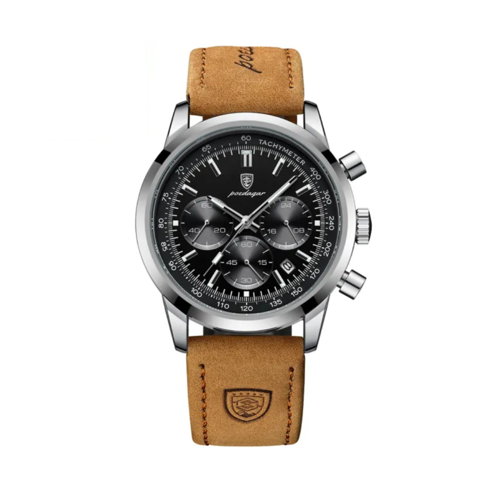 POEDAGAR LEATHER CHRONOGRAPH