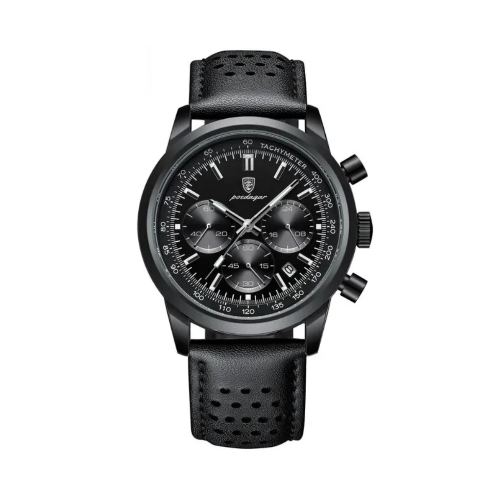 POEDAGAR LEATHER CHRONOGRAPH
