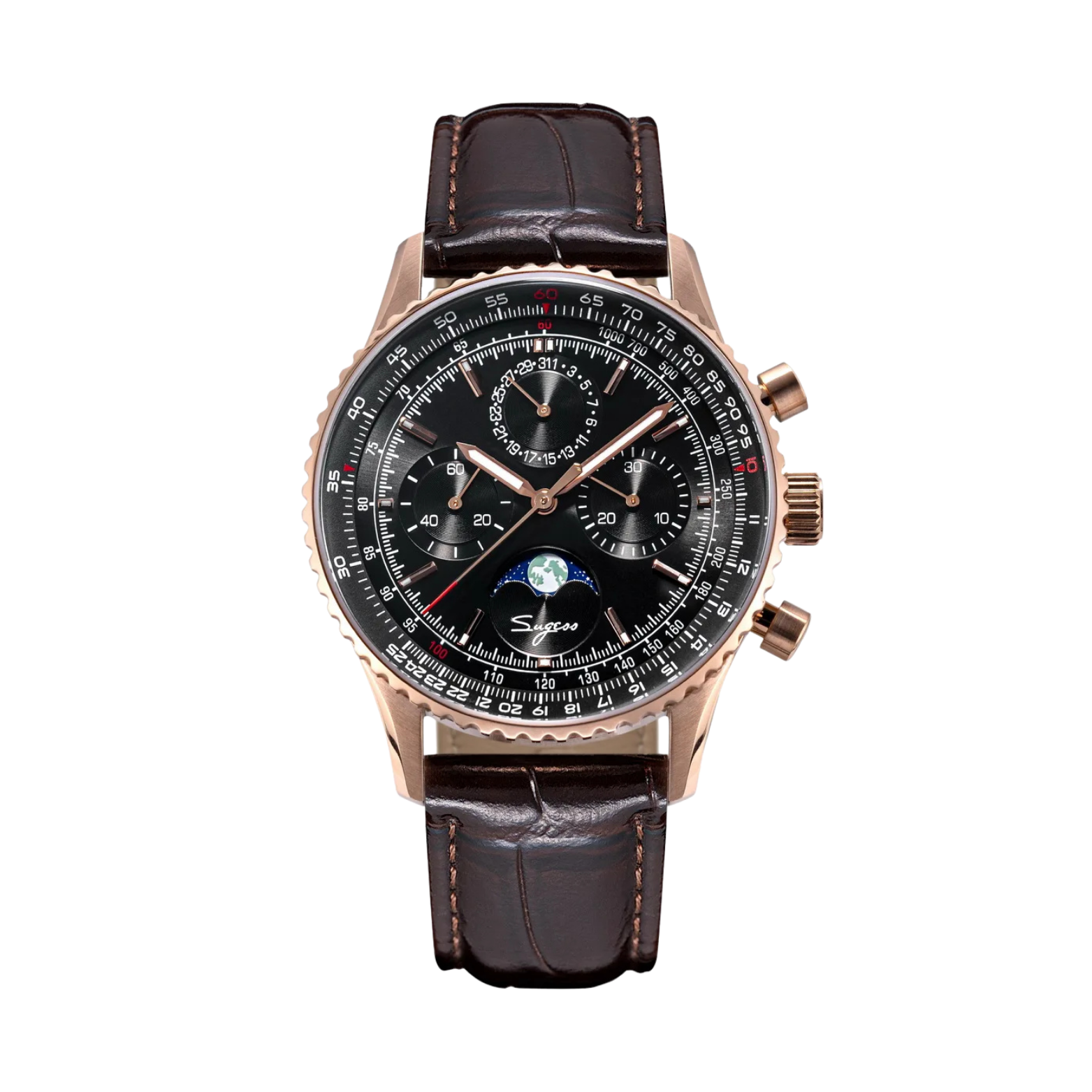 SUGESS VINTAGE CHRONOGRAPH MOONPHASE S468