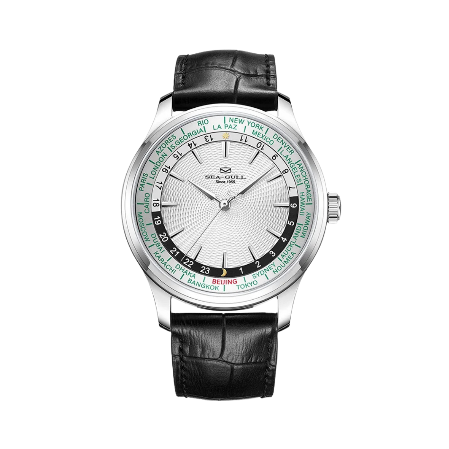 SEA-GULL UNIVERSAL TIME 1084