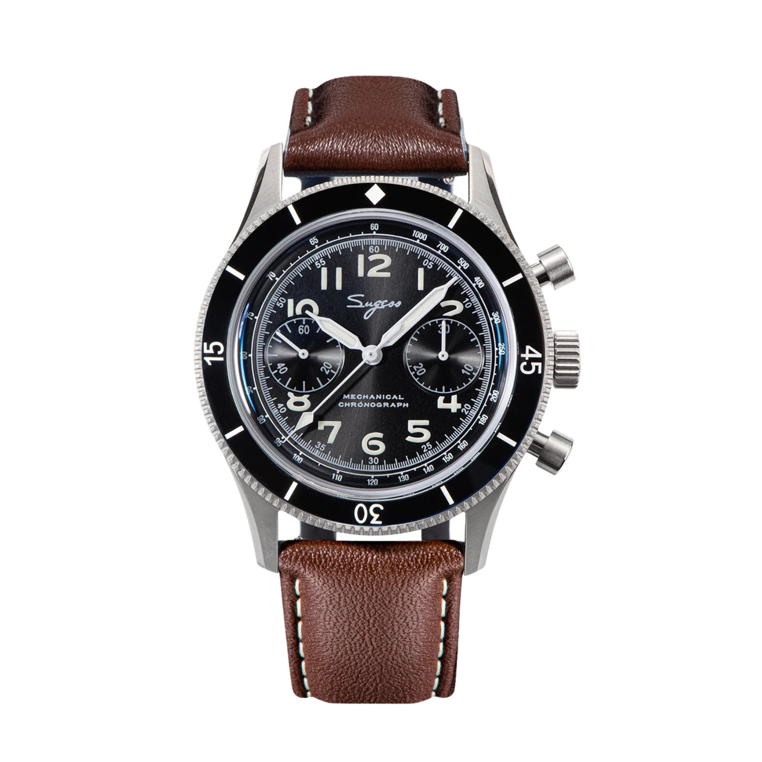 SUGESS PILOT HANDWIND CHRONOGRAPH S423